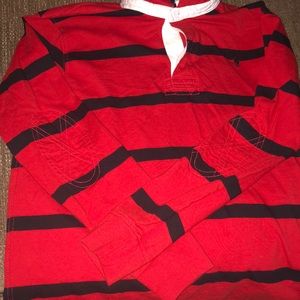 Polo hoodie pull over